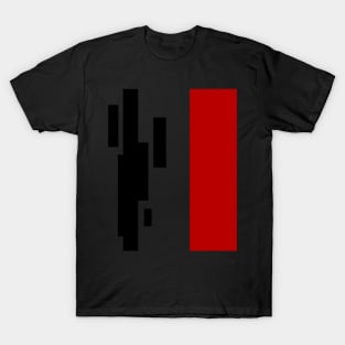 ABSTRACT RED BLACK T-Shirt